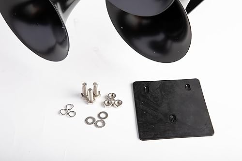 Vista 4 de Viking Horns Cuerno de aire de cuatro trompetas (cromo) paso bajo Extremadamente ruidoso (152dB) - [V310] Cromado