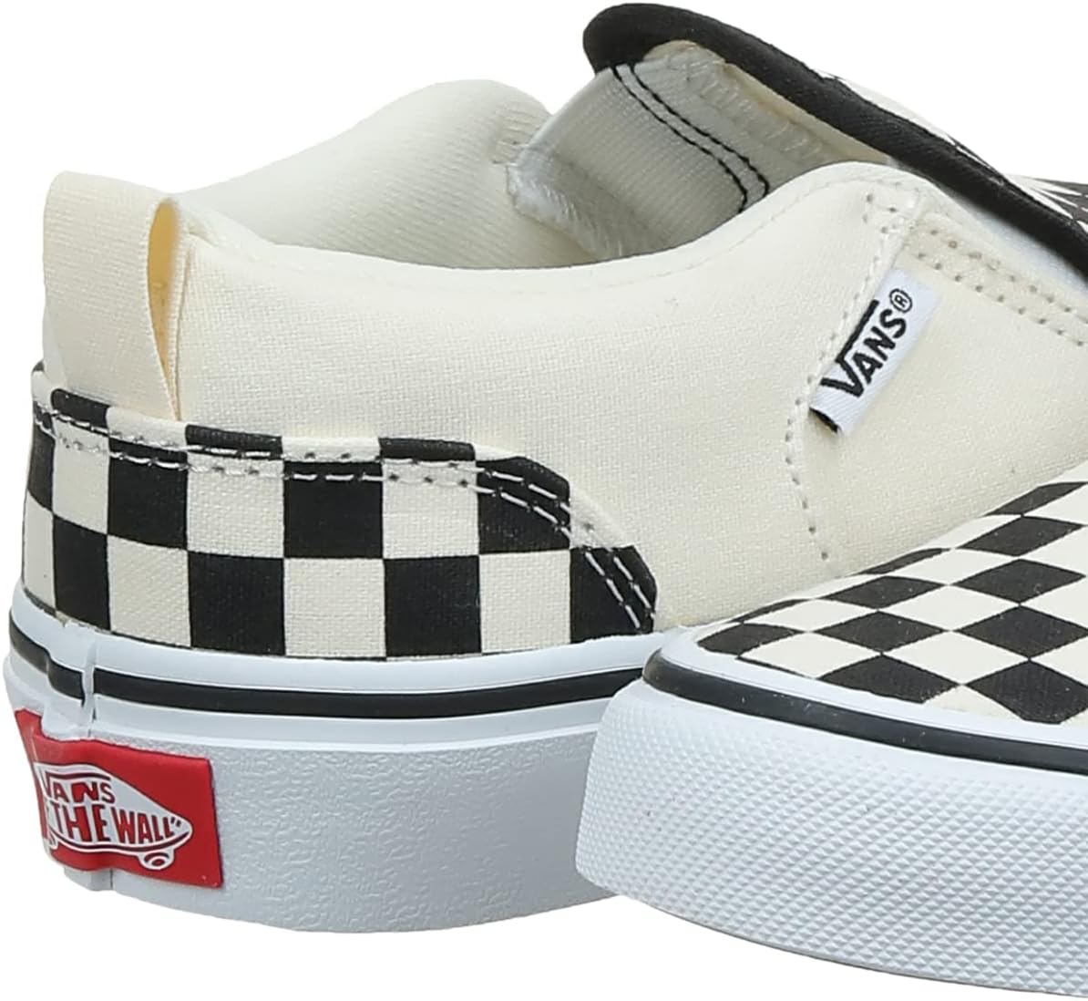 Vans Women's Low-Top Trainers 5.5 Multicolour Checkerboard Black White Apk