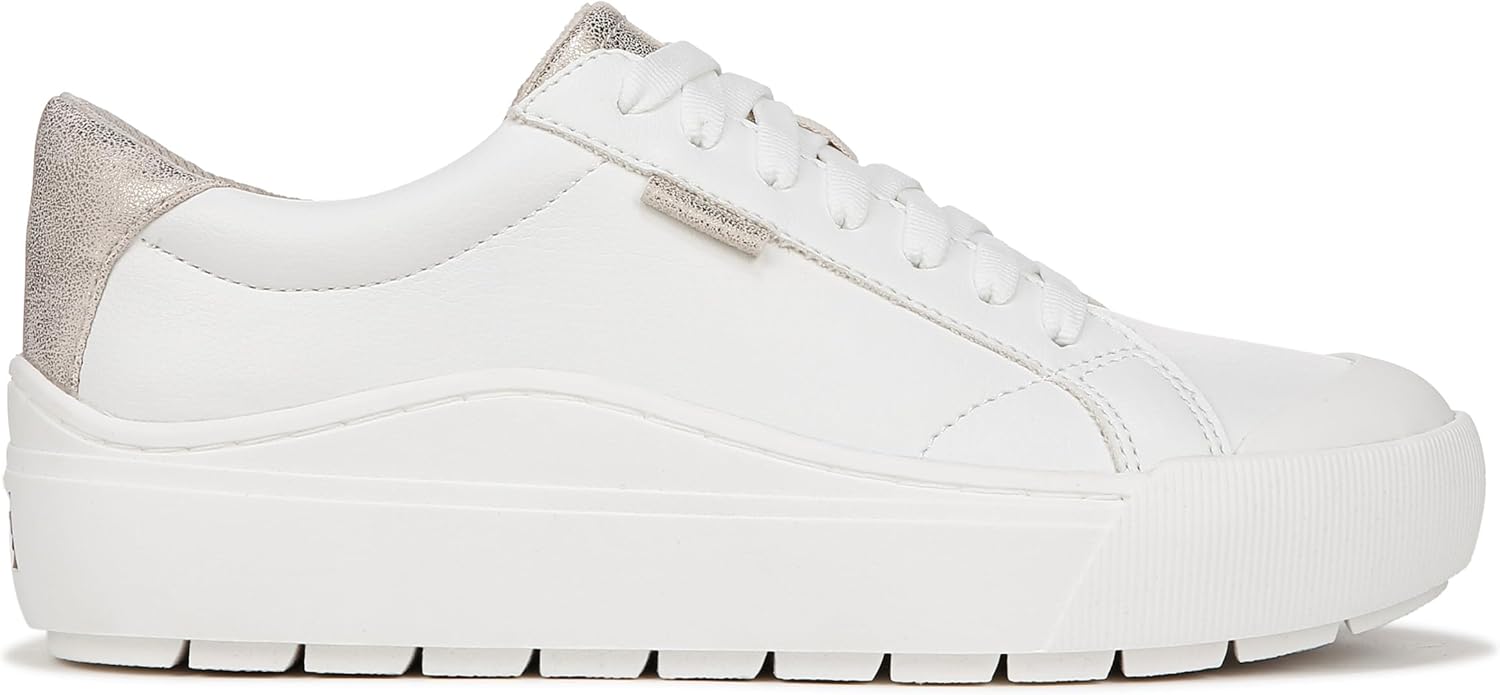 Dr. Scholl's Shoes Women's Sneaker, White/Gold, 11 - Image 6