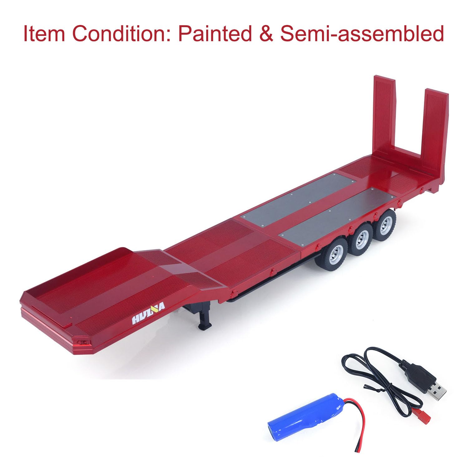 3 assi plastica semirimorchio piano 1502 per 1/18 trattore radiocomandato HUINA 1501 RC camion modello di aggiornamento parti
