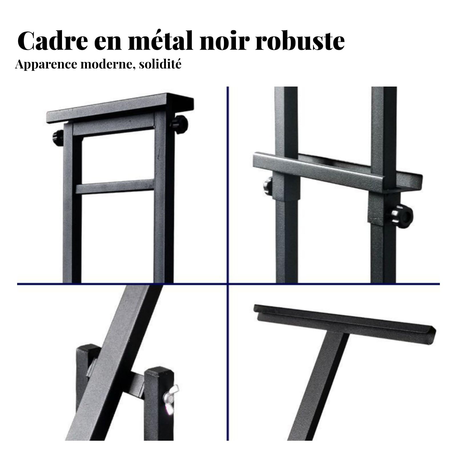 Amagogo Soporte de Carteles de Piso Portapósters Portamenús Expositor Señalizador de Metal con Base Pesada Ajustable y Montaje Rápido Adecuado para Tiendas , Negro , 8jin A Prueba De Viento+Inclinado