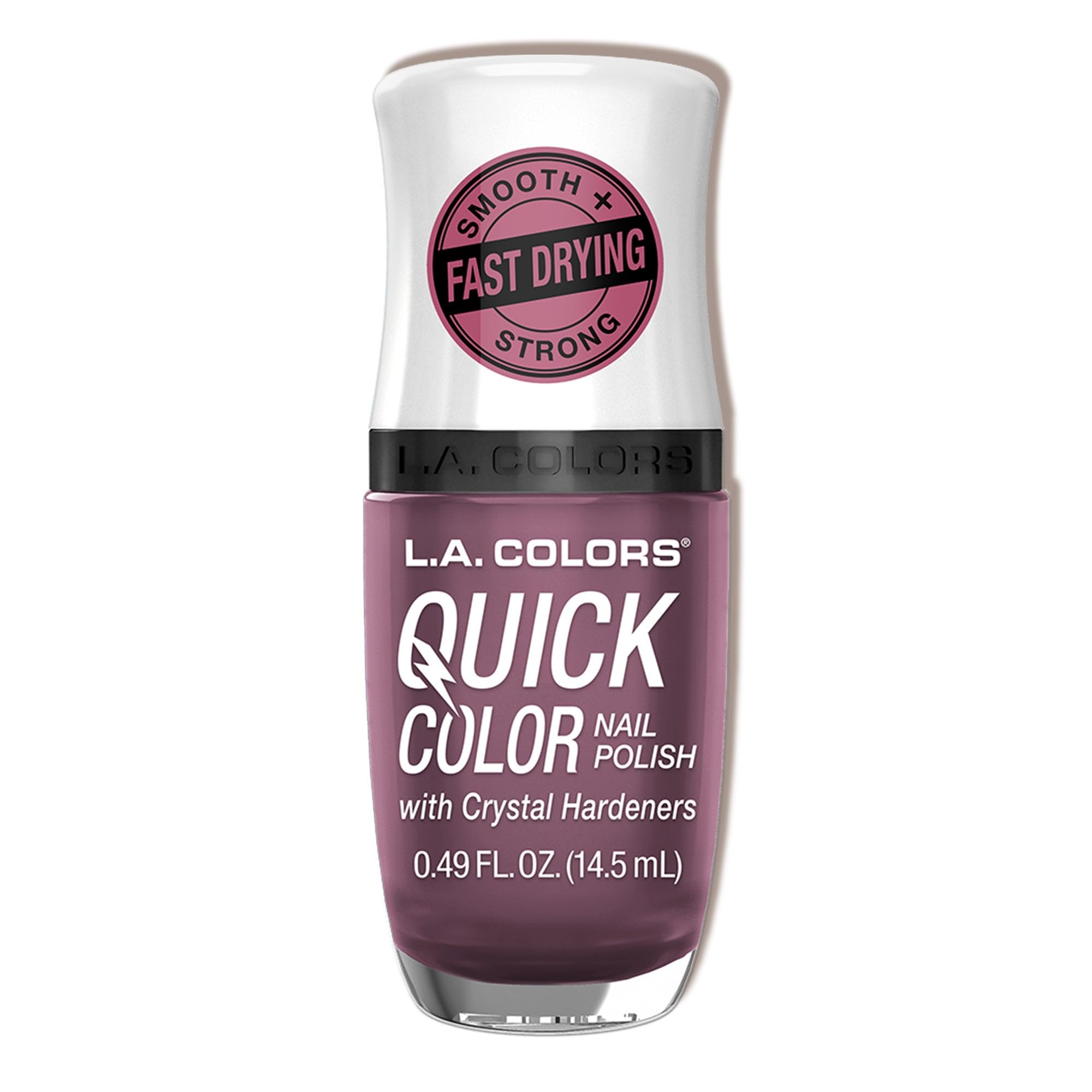 L A COLORS Quick Color Nail Polish with Crystal Hardeners Calm CNL653