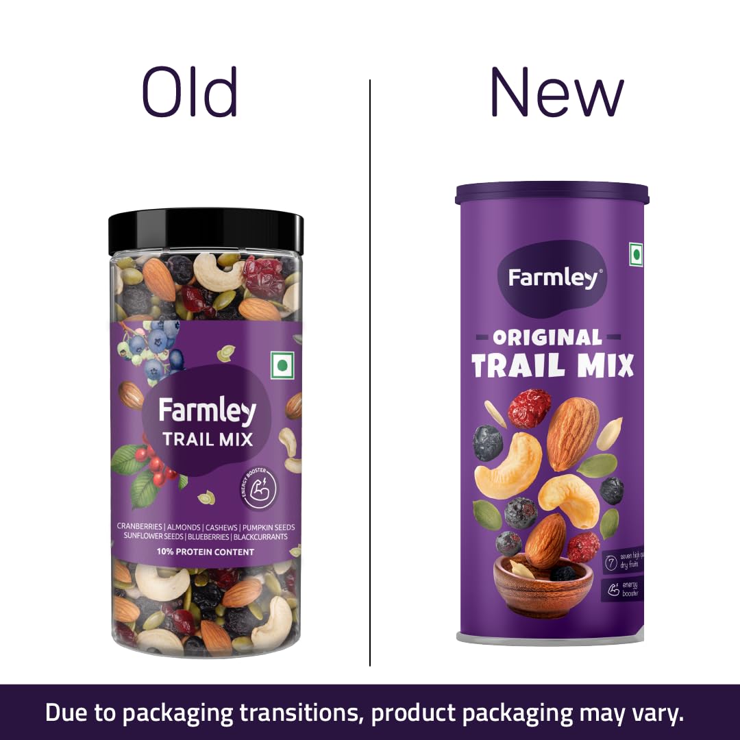 Farmley Trail Mix | 7 Superfood in 1 Mixes | Dry Fruits Contains Almonds, Cashews, Blueberries, Blackcurrant, Pumpkin & Sunflower Seeds 325g (Pack of 1) 1