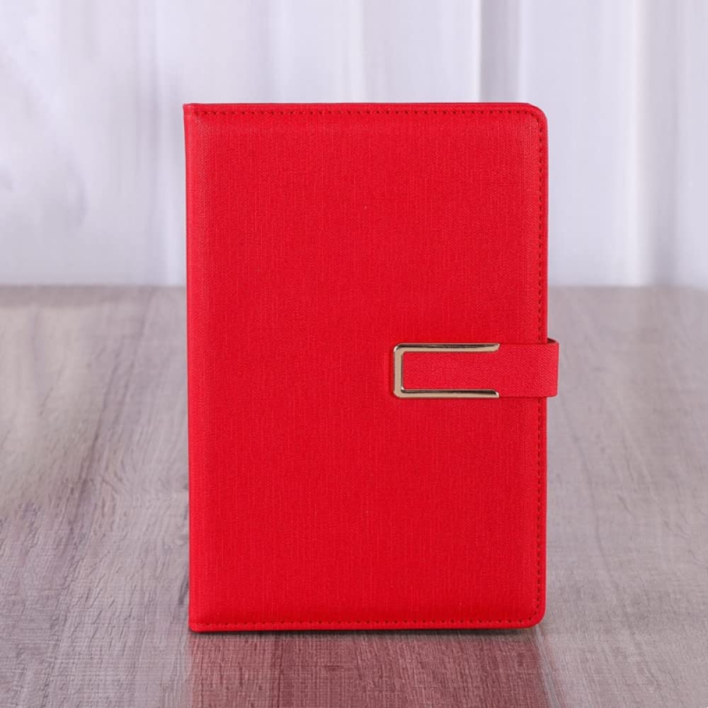 Notebook in pelle per ufficio creativo A5 Planner giornaliero Agenda Hardcover PU Notebook Diario aziendale Blocco note Note Book Cancelleria,RD,4PCS