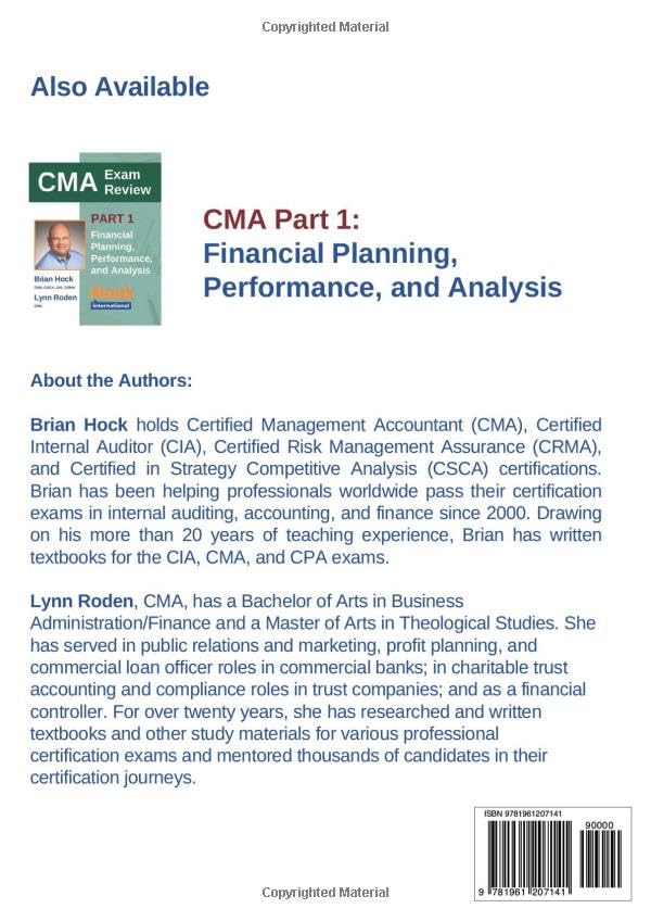HOCK Certified Management Accountant Textbook Part 2: Strategic Financial Management (HOCK international Certified Management Accountant (CMA) Textbooks) - Image 2