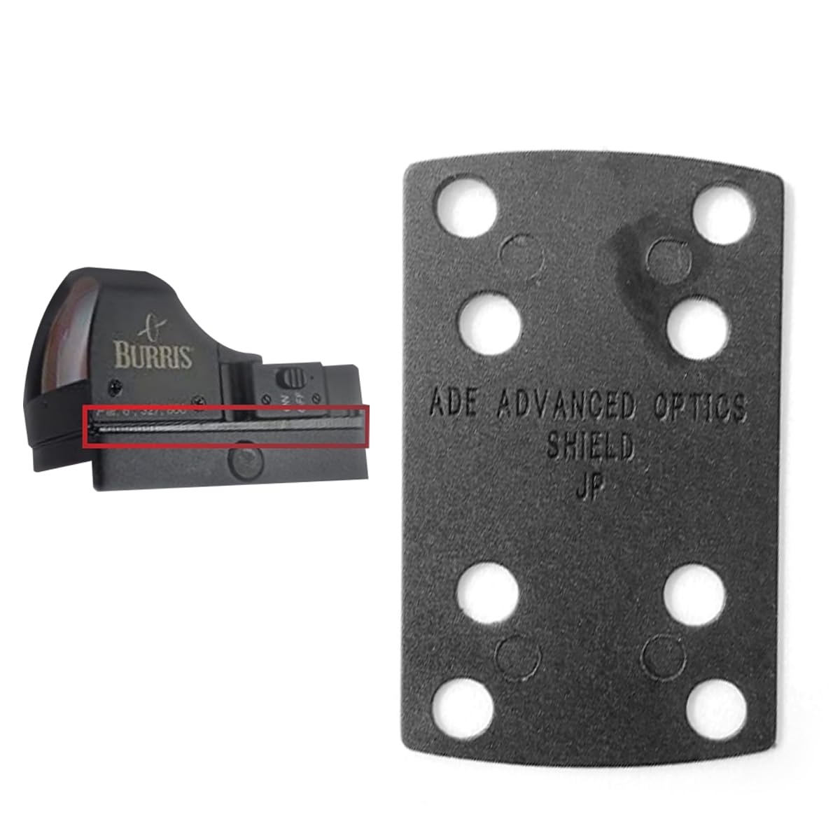 Ade Advanced Optics Delrin Shims – Red Dot Riser Optic Mount for Holosun 407K/507K, Shield RMS/RMSC/SMS, Sig Romeo Zero, Leupold DeltaPoint Pro – Tactical Adapter Plate Shims