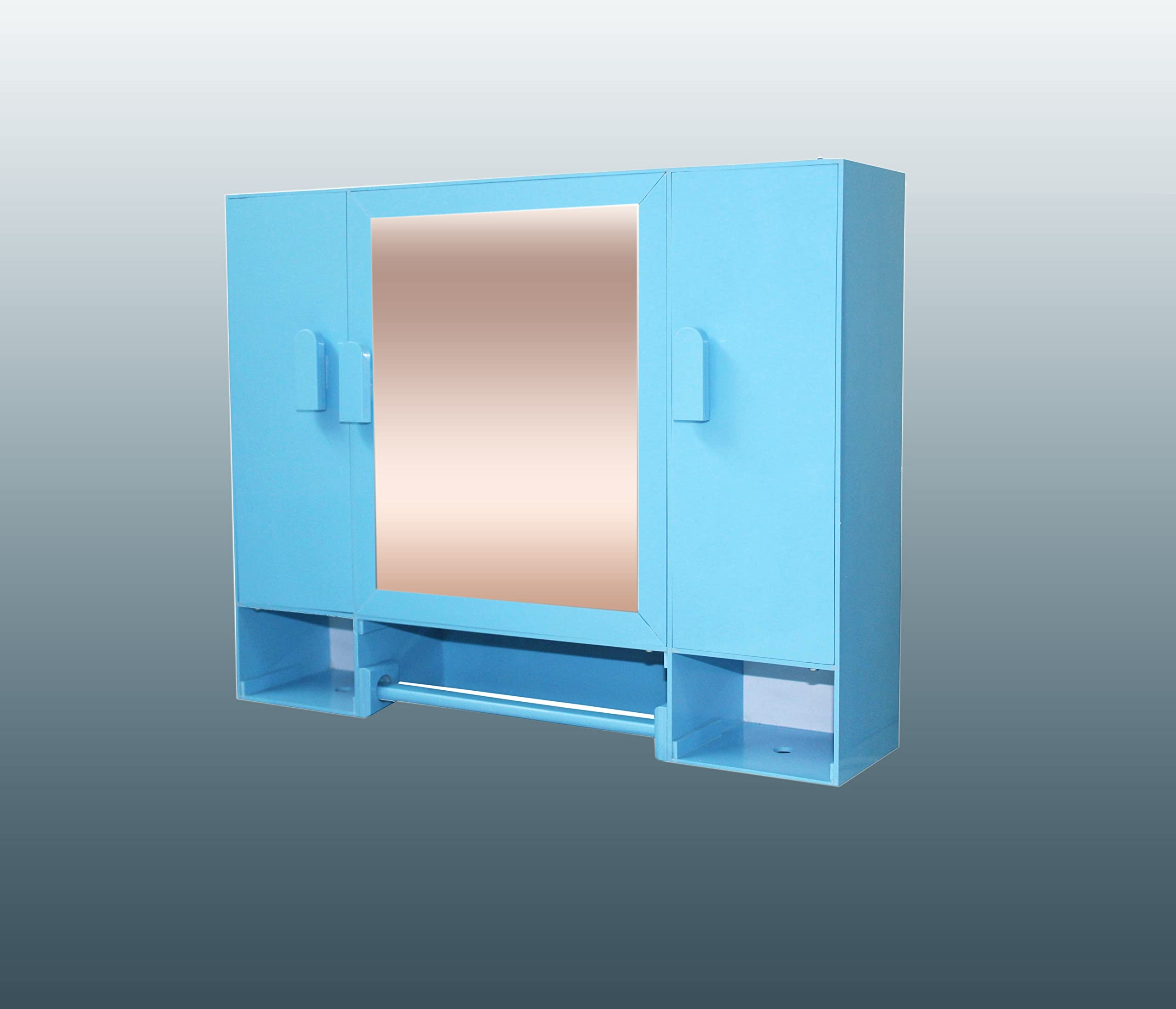 MINACO Rich Look Monalisa Sky Blue (18" x 4" x 14" Inch) 3 MM Thickness Bathroom/Wash Basin/Wall Mirror Cabinet (B07MXH1FPC) Amazon Price History, Amazon Price Tracker