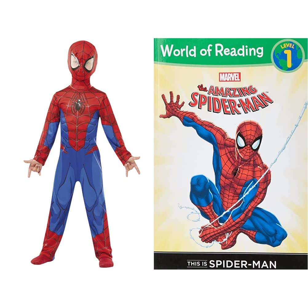 Rubie's Official Marvel Spider-Man Classic Childs Costume, Kids Superhero Fancy Dress