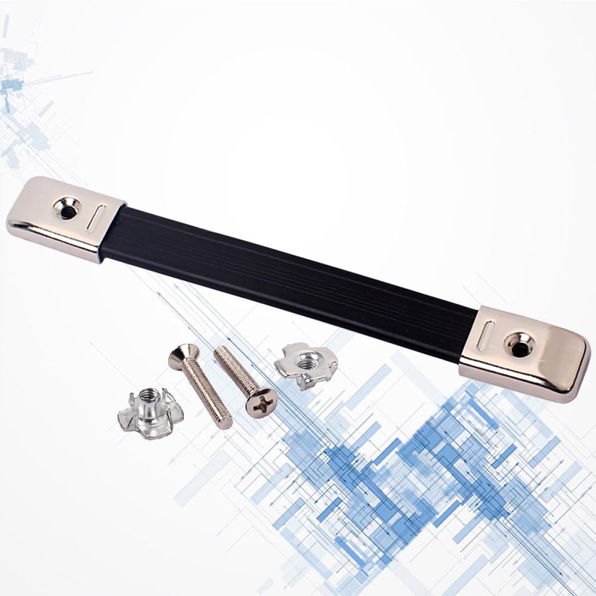 NUOBESTY Poignée de Sangle pour Ampli Guitare et Haut-Parleur Noir Robuste Légère pour Transport Étui Audio Musique