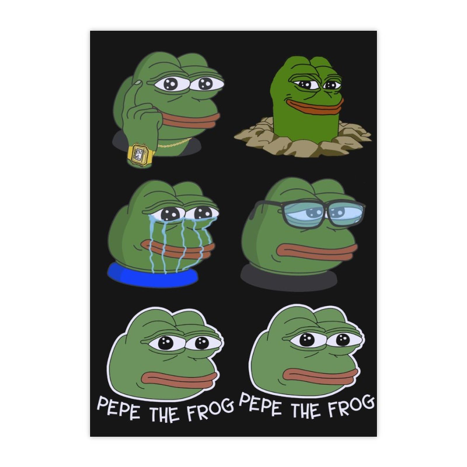 Amazon.co.jp: シール カエルのペペ カエルのペペ カエルのペペ カエルのペペ カエルのペペ 防水ステッカーセット 2/4/6枚  スーツケースステッカー 手帳シール スクラップブッキング 車ステッカー ギター バイク 自転車 水のボトル ヘルメット ノートパソコン バイク 子供  ...