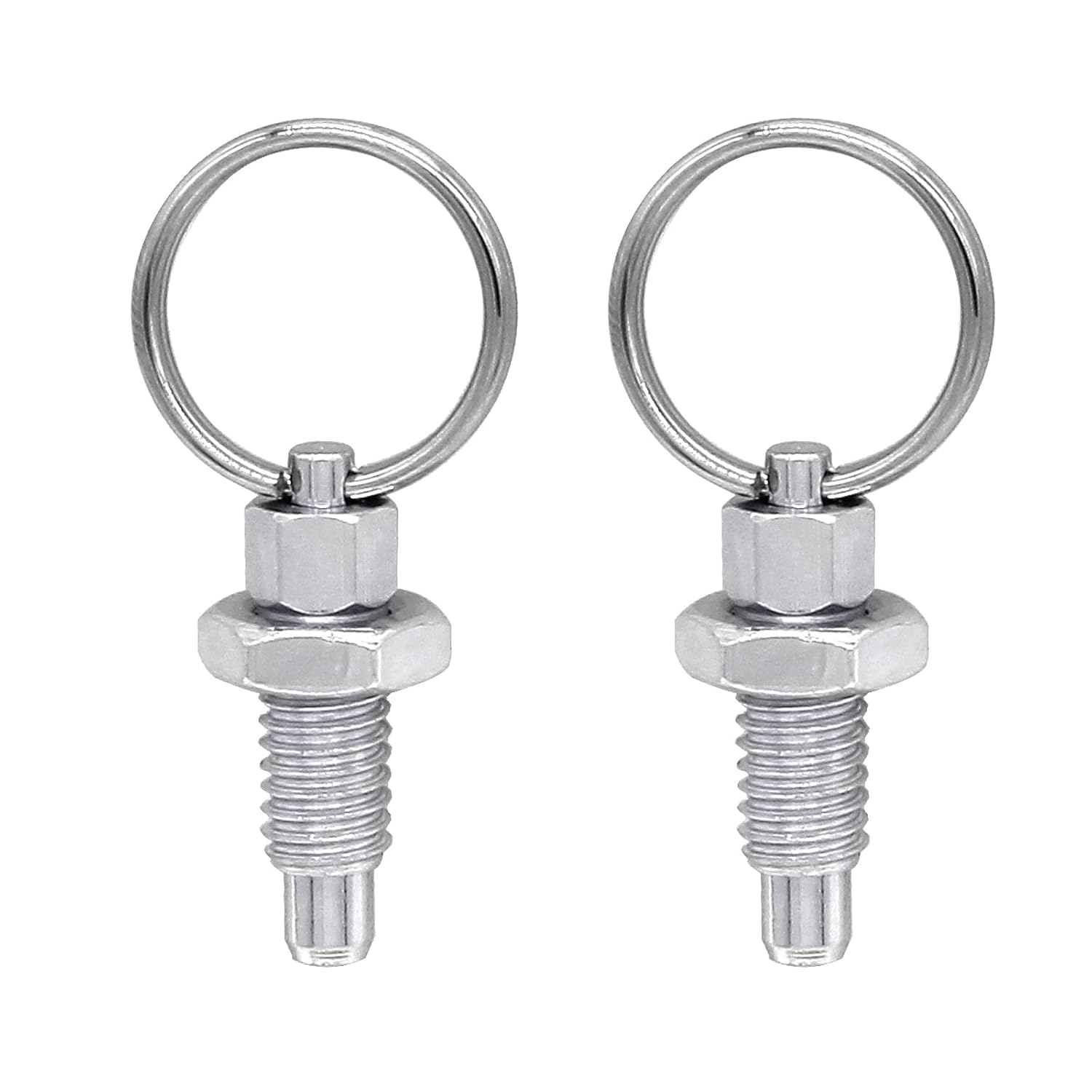 Biaungdo 2 Pcs Non LockOut Type Knob Plunger Stubby Hand Retractable