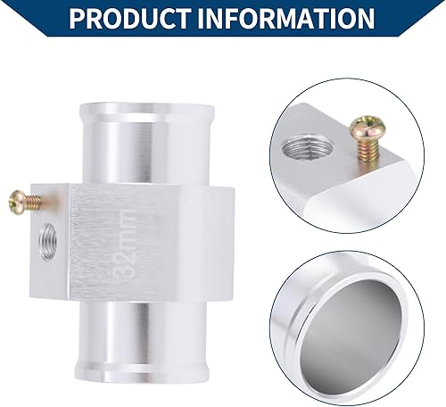 Miniatura 7 de ACROPIX Kit de sensor universal de temperatura de agua de 12 V24 V, adaptador de tono plateado de 18 "NPT 1.26" 180 'F encendido - 165'F apagado