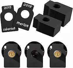 Embalagem com 300 etiquetas para garrafas de vinho, etiquetas para pendurar em adega de vinho, marcadores, com nome, ano e notas de degustação