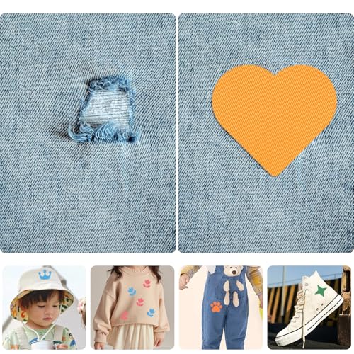 29 Farben Flicken zum Aufbügeln, Bügelflicken, Aufbügelflicken Rechteck für Innen Außen Hose Erwachsene Kinder (9,5 cm x 12,5 cm)