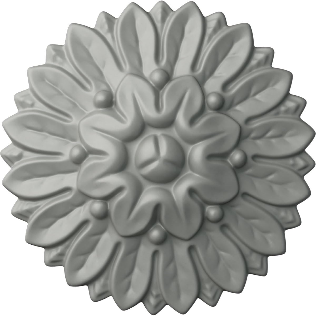 Ekena Millwork ROS06X06CH Chesterfield Round Rosette, 6"OD x 1 1/8"P, Primed