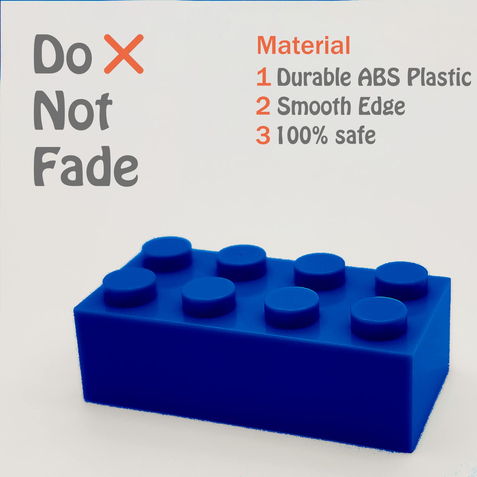 200 Piece Classic Building Bricks, 2x4 Bulk Bricks STEM Creative Building Toys, Red, Yellow, Blue, Green(Samll Bricks, 1.25x0.62x0.47 in)