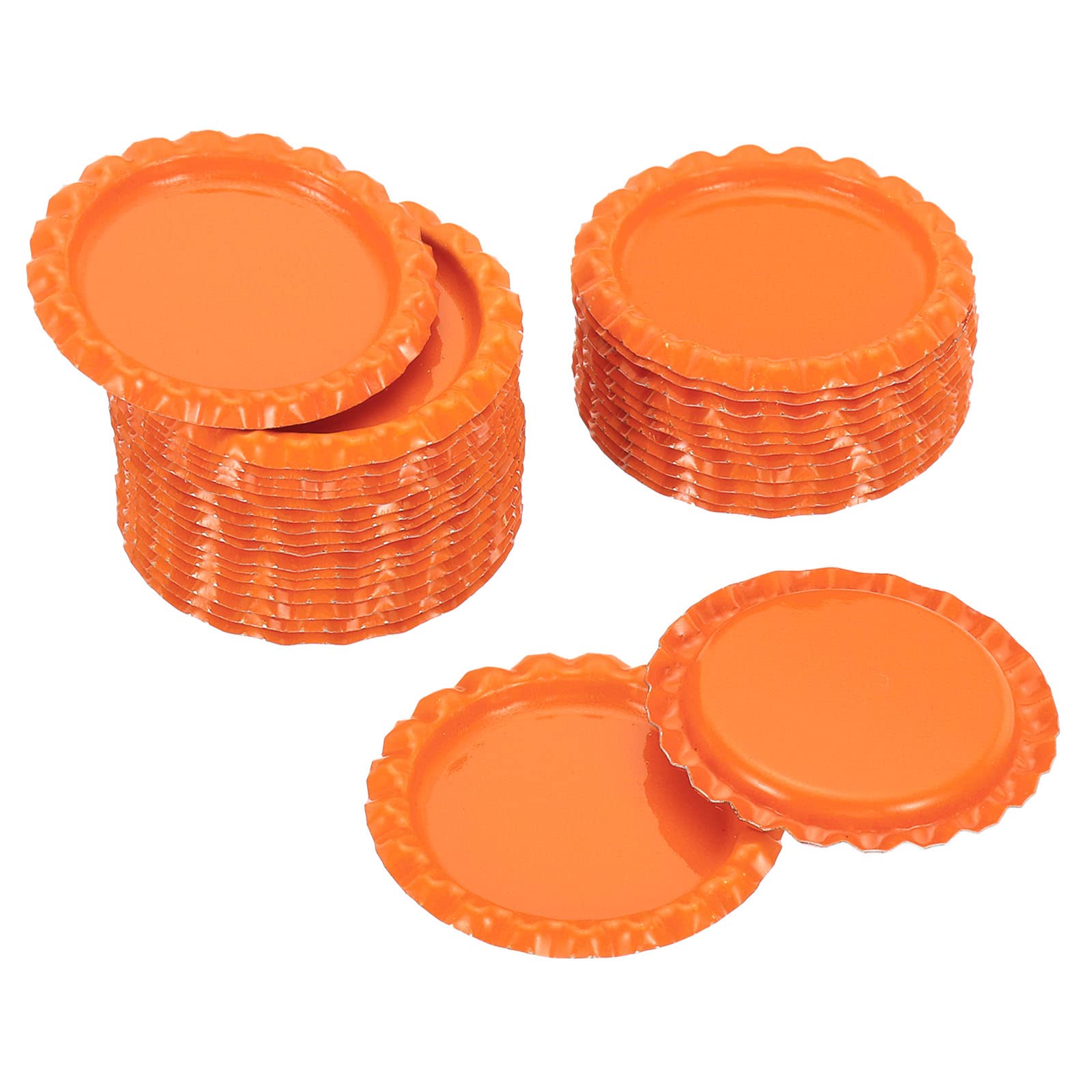 Bandejas colgantes de botellas PATIKIL planas y decorativas para manualidades en naranja