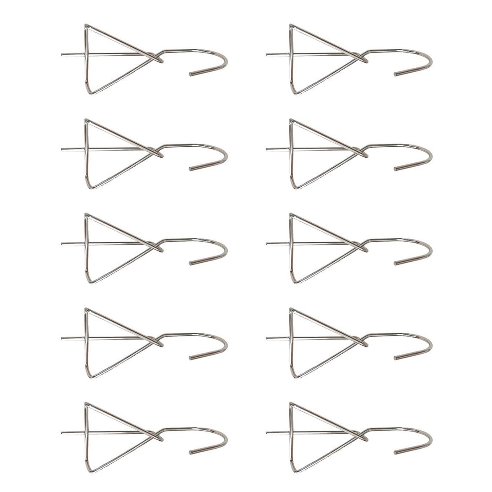 Dslkgwe Hanging Indoor Outdoor Plant Hangers, 10 Pack Stainless Steel For Succulents And Pots Weatherproofed Hook