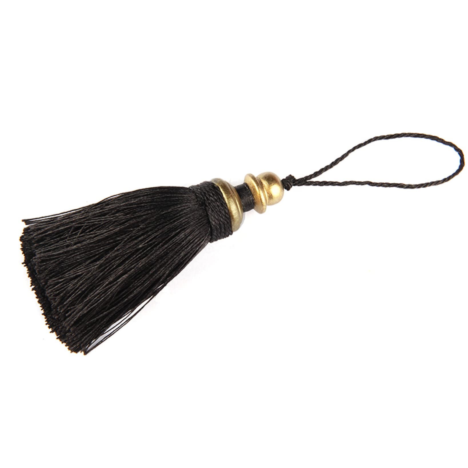 Ornamente, Quasten, Fransenbesatz mit Quasten, for Selbermachen, Quasten for Aufhängen, Schlüsselquasten im europäischen Stil, Nähzimmer, Vorhang-Accessoire, Quastenband(Mix Navy)