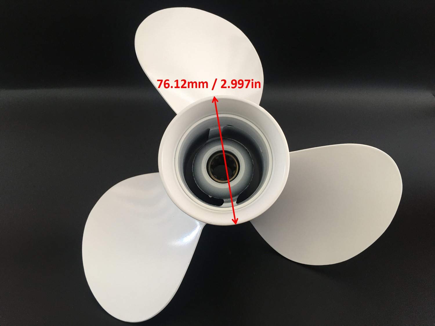 Aluminio hélice Fit Yamaha C fuera borda 20hp 30HP 25HP 3 9 7/8 x 10 1/2 664 – 45945 – 00-EL