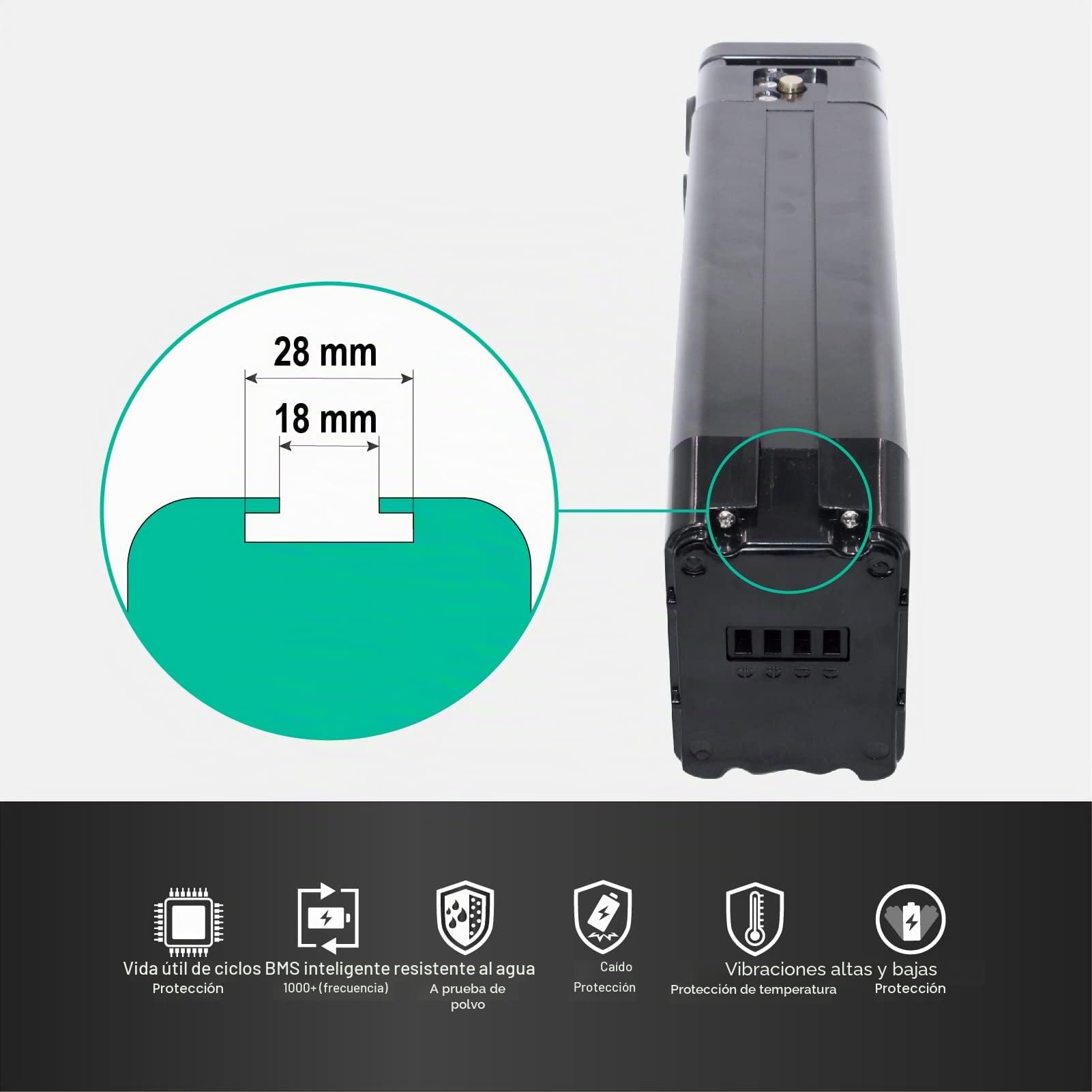 Con cargador de 36 V, 12 Ah, batería de ion de litio, forma Whitebait para Aldi Prophete MiFa Trio Samsung Zhenlong Phylion UVM.