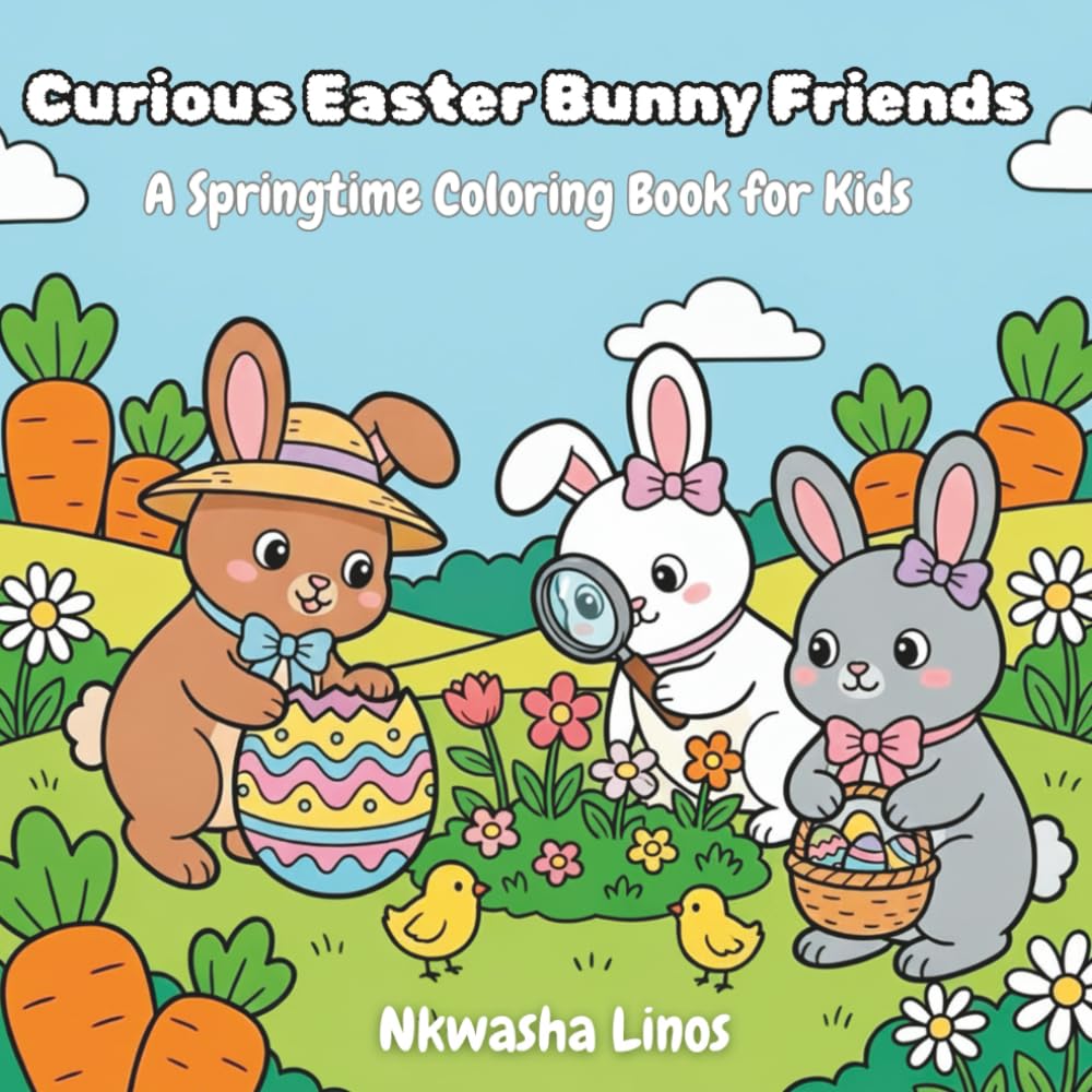 Curious Easter Bunny Friends: A Springtime Coloring Book for Kids