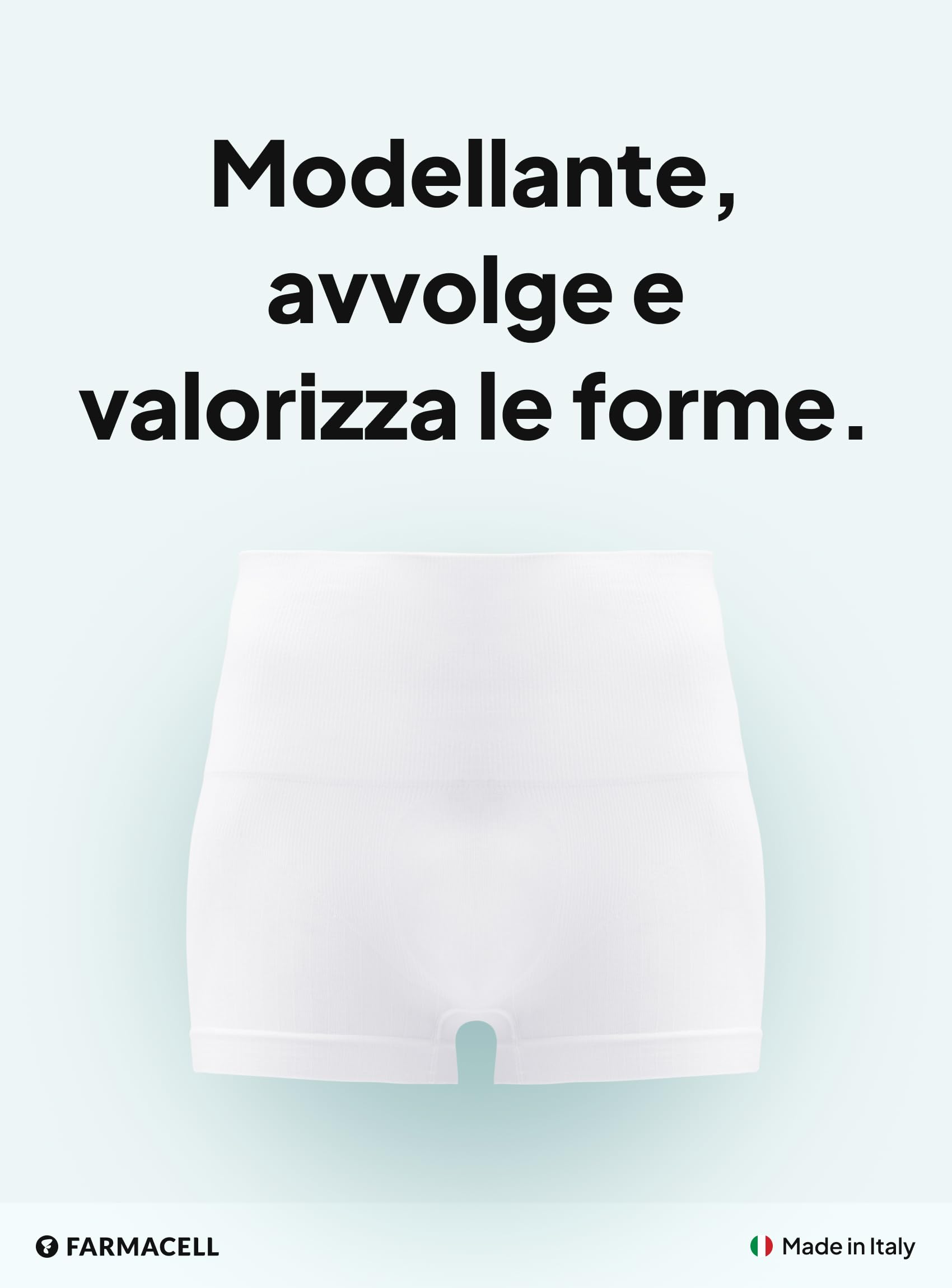 FarmaCell Boxer Uomo Cotone, Intimo Modellante, Shapewear, Made in Italy, 402