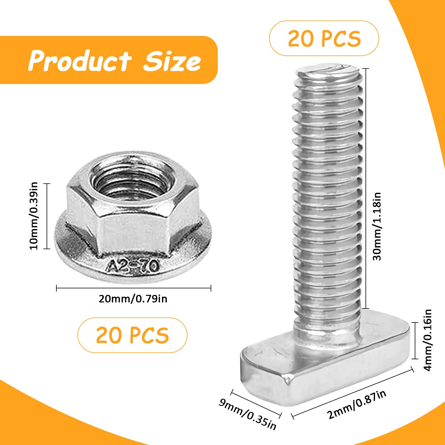 10 Dadi Ad Anello Con Vite M6 Acciaio Inox - Supporto Piante Serra - Foto 14