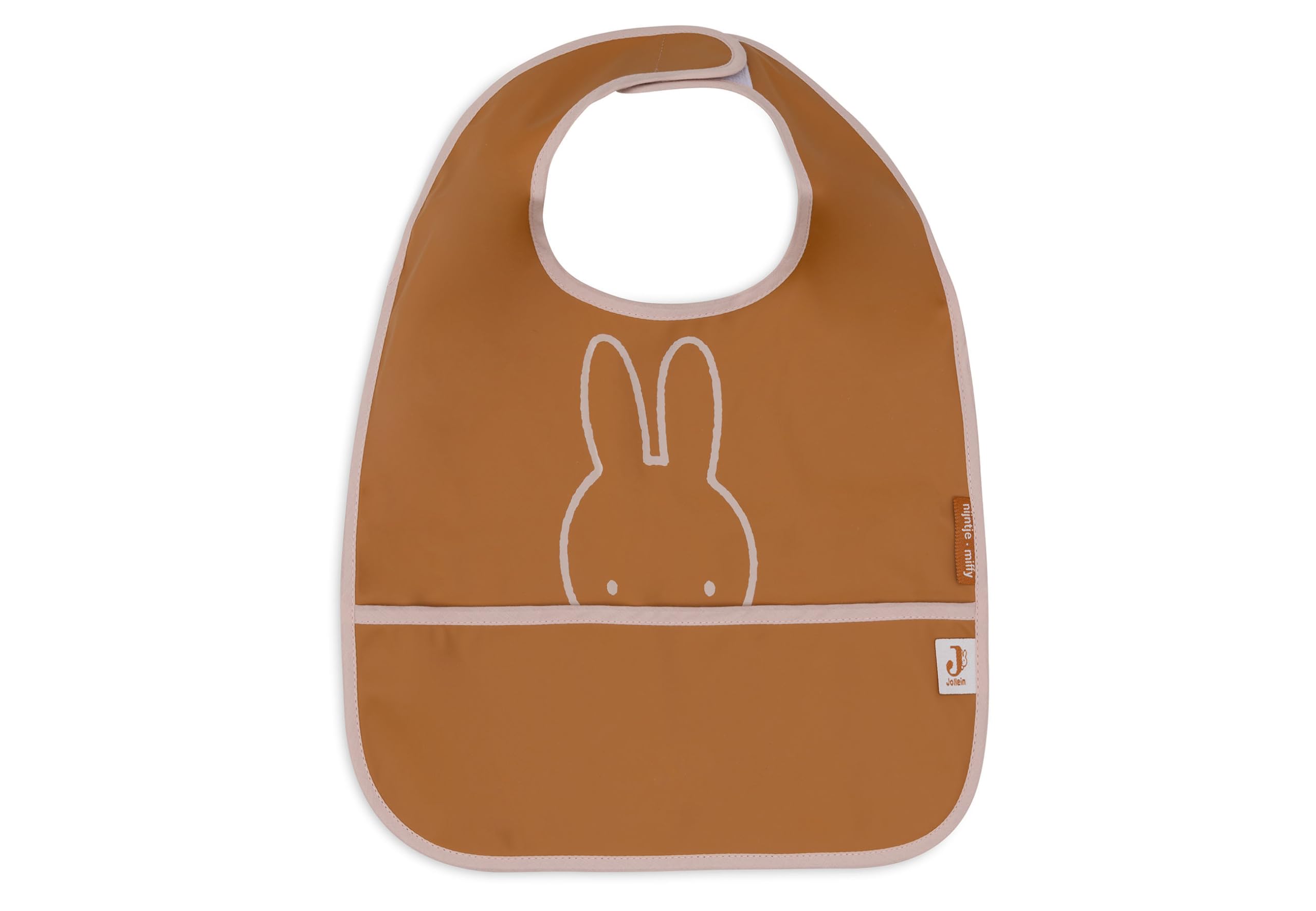 Jollein Baby Bib - Miffy Peekaboo, Wild Rose - Pack of 2 - Waterproof Bib - With Velcro Fastening - Baby Bib - Drool Bib Baby - Image 2
