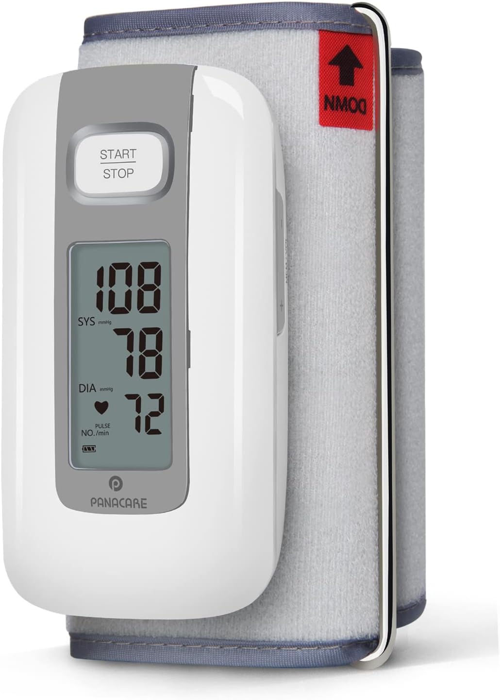 PANACARE Oberarm Blutdruckmessgeräte One Piece, Tragbare Automatisches Blutdruckmonitor All in