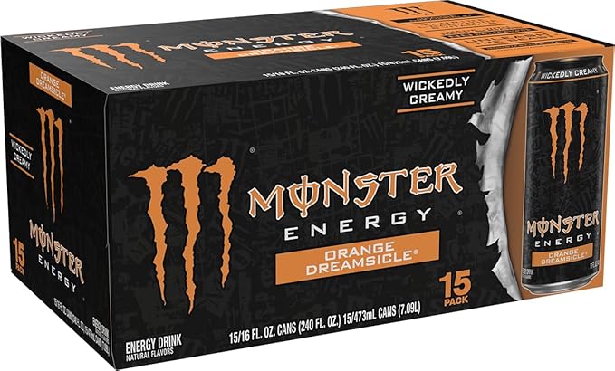 Monster Energy Orange Dreamsicle, bebida energética, 16 oz (
