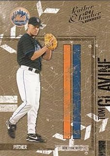 2004 Donruss Leather and Lumber #93 Tom Glavine New York Mets MLB Baseball Card NM-MT