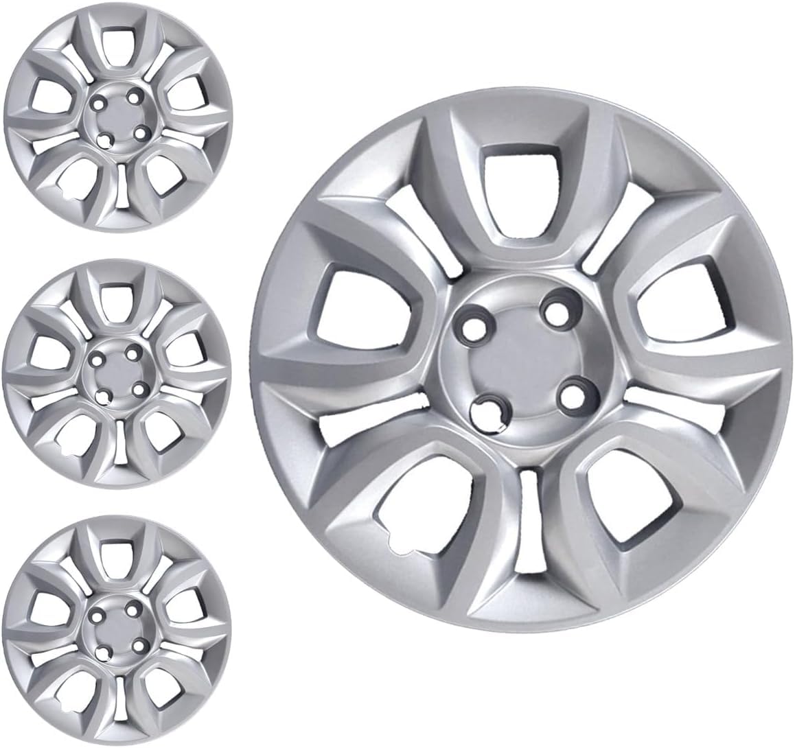 RYELDOM Copricerchi 15 Pollici per Fiat Panda 4x4 dal 2012, Set 4 Coppe Ruota in Nylon Flessibile Resistenti, Copricerchi Auto 15", Made in Italy