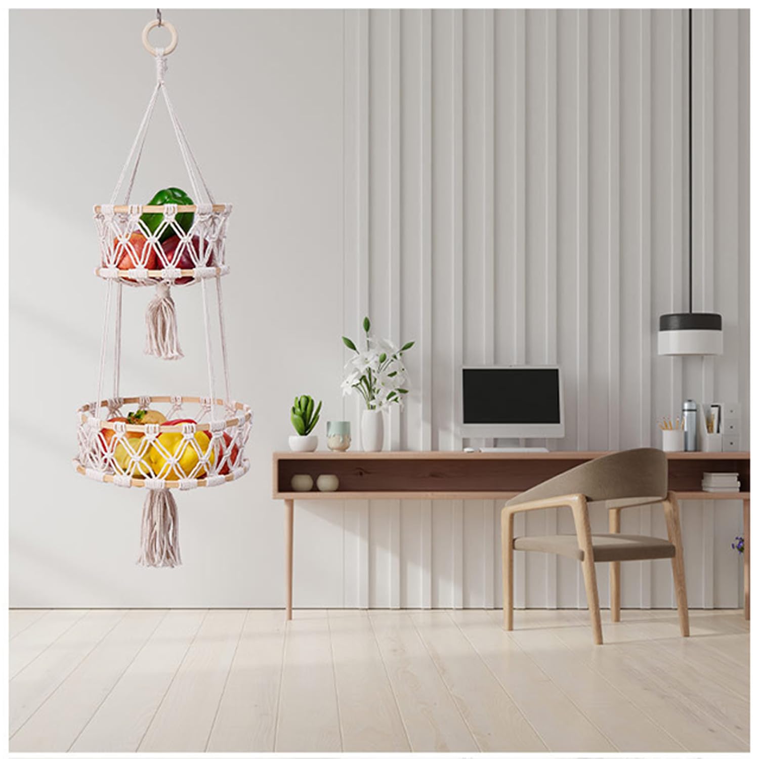 Cestino Appendere Un 3 Livelli Organizzatore Di Frutta Cucina Nel Filo Metallico Resistente Con Ganci Per Soffitto Metallico Cesto Nero 88058119