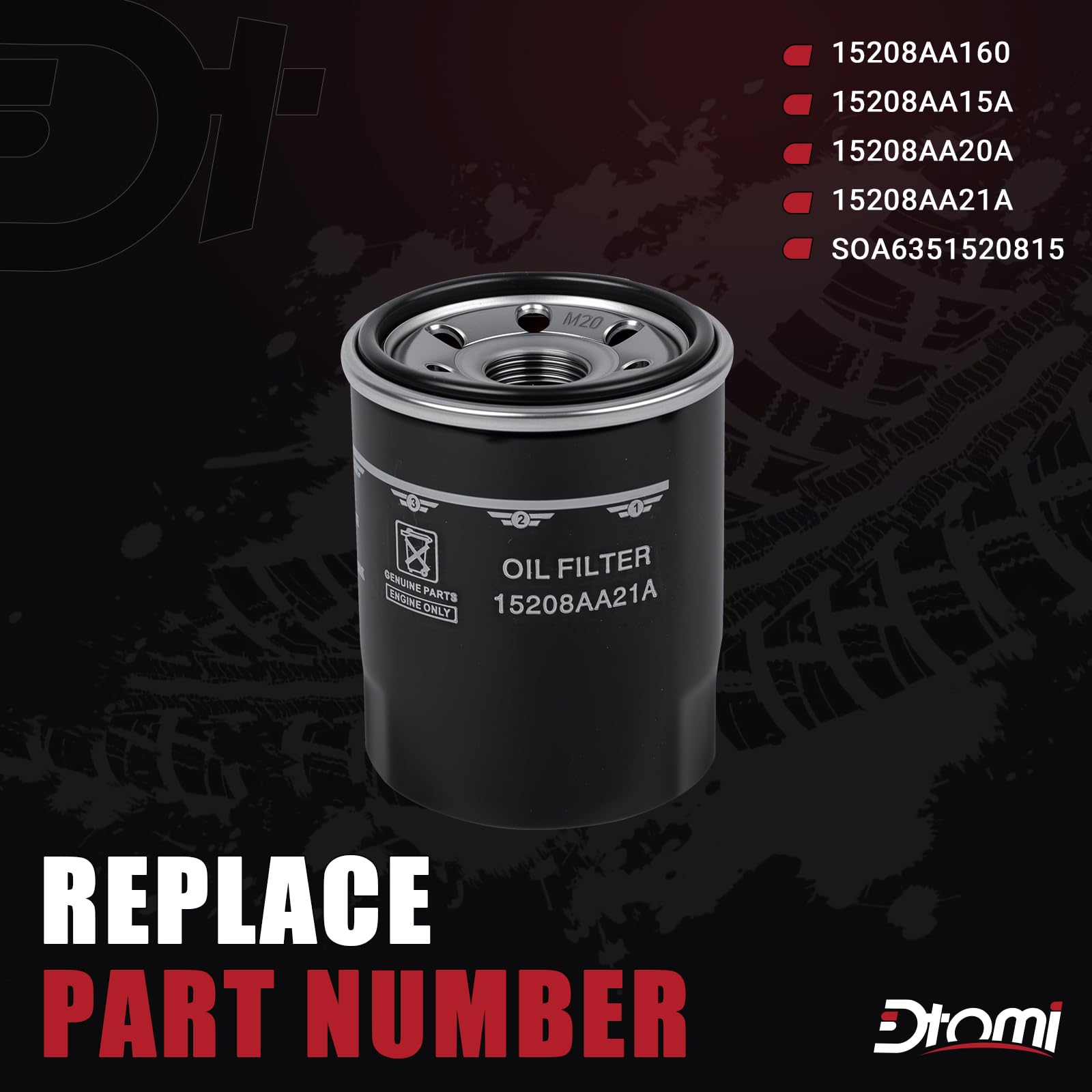 Amazon.com: 15208AA21A Oil Filter Compatible With Subaru Vehicle
