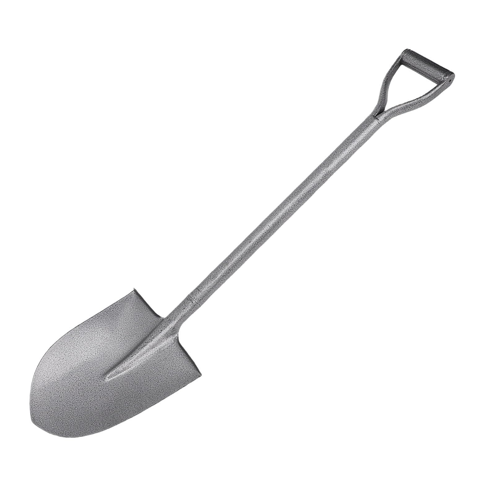 Całkowicie Metalowa łopata do Kopania w Ogrodzie Kemping ze spiczastą końcówką D, Ergonomiczny Uchwyt Antypoślizgowy do Kopania Rowów Przesadzanie śnieżnej Plaży