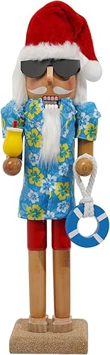 Miniatura 9 de Decoración navideña de cascanueces, soldado cascanueces de madera de 14 pulgadas, decoración navideña para el hogar, repisa de chimenea, mesa