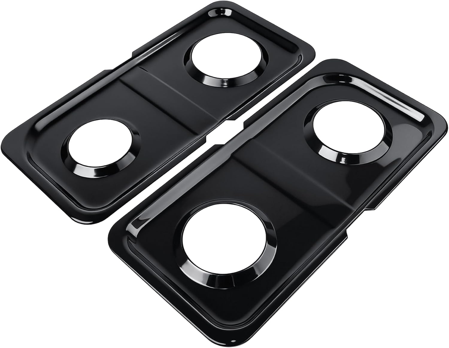 Drip Pans for Gas Stove, Replace for WB34K10009 WB34K10010, Compatible with GE Gas Hotpoint Stove Burner Part 16.62'' x 8'' Spectra XL44 Gas Stove Drip Pans Oven Parts 2 Pcs