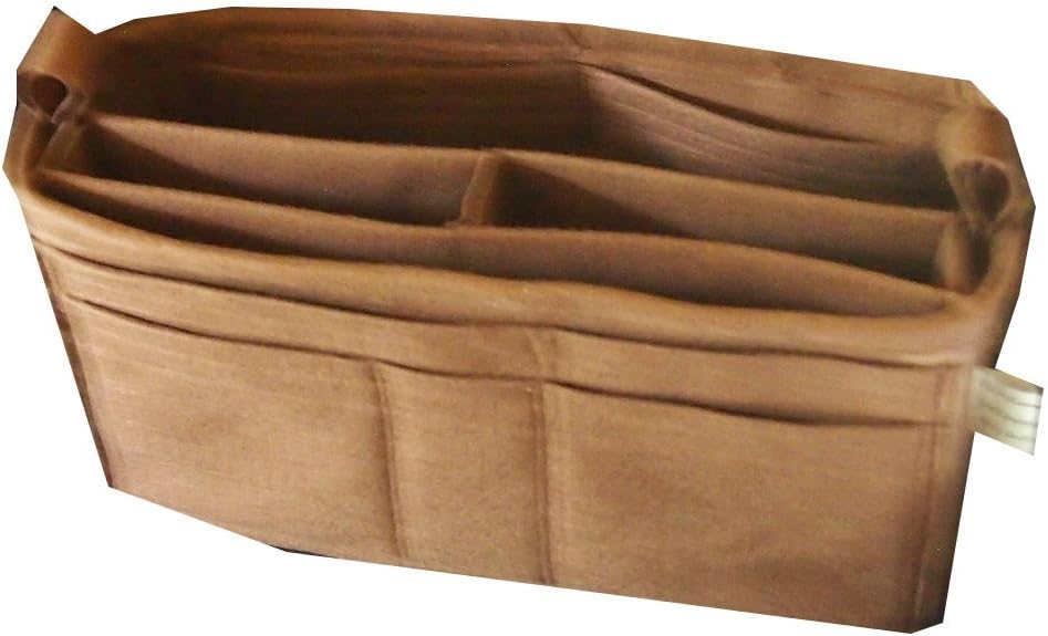 Felt handbag insert 12" wide 5" High 4" deep ,Sturdy hard bottom, Nine pockets, Purse insert, Bag Inserts