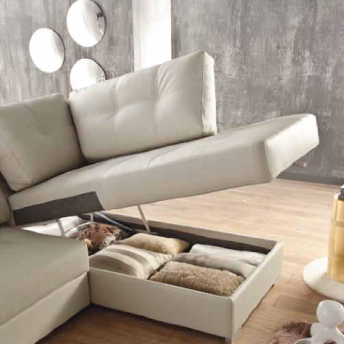 Baldiflex Divano Letto Estraibile, Angolare con Penisola, San Secondo