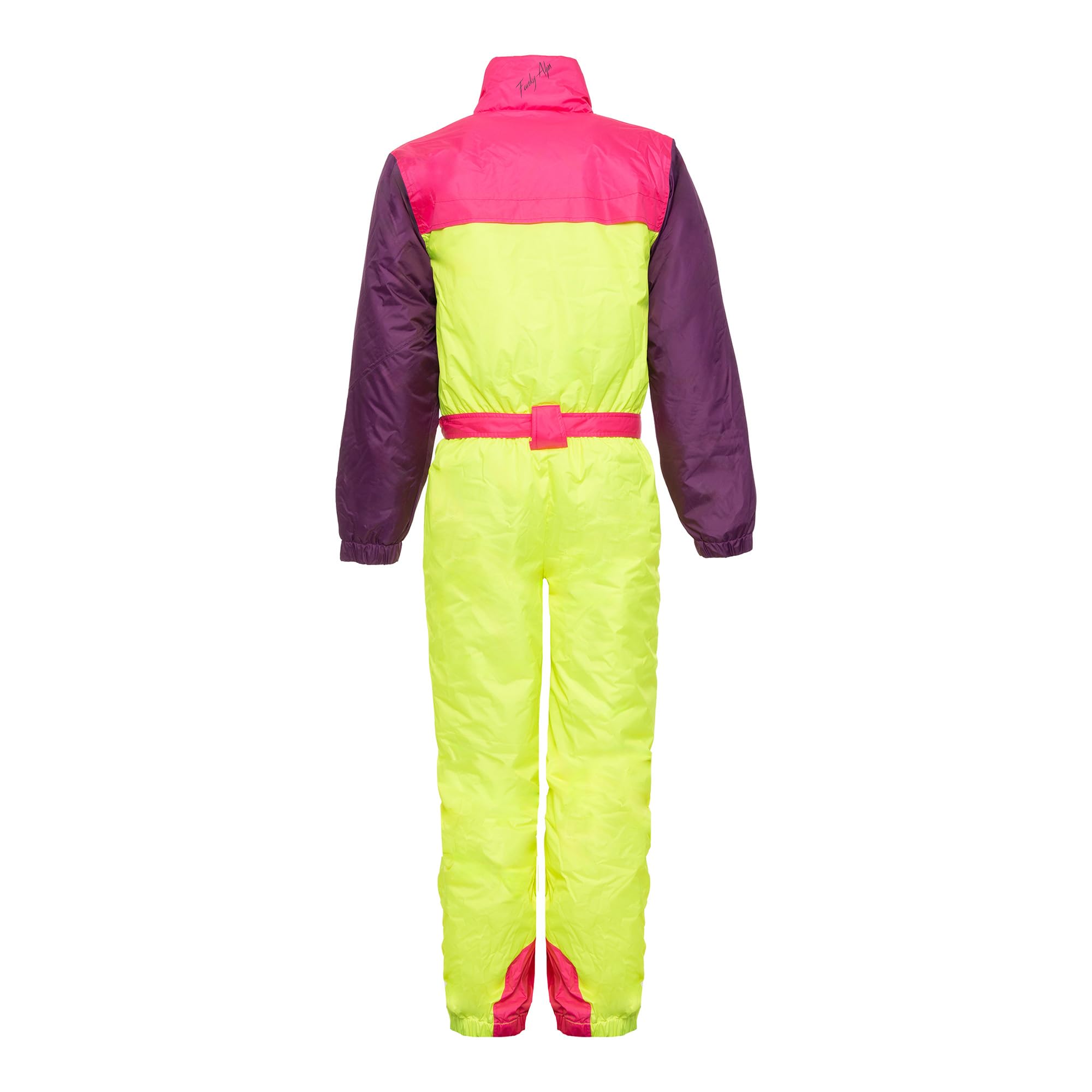 Funky Alps - Tuta da sci vintage - Abbigliamento da sci unisex retrò - Antivento e impermeabile - Perfetto per gli sci Après - Disponibile nelle taglie dalla S alla XXL
