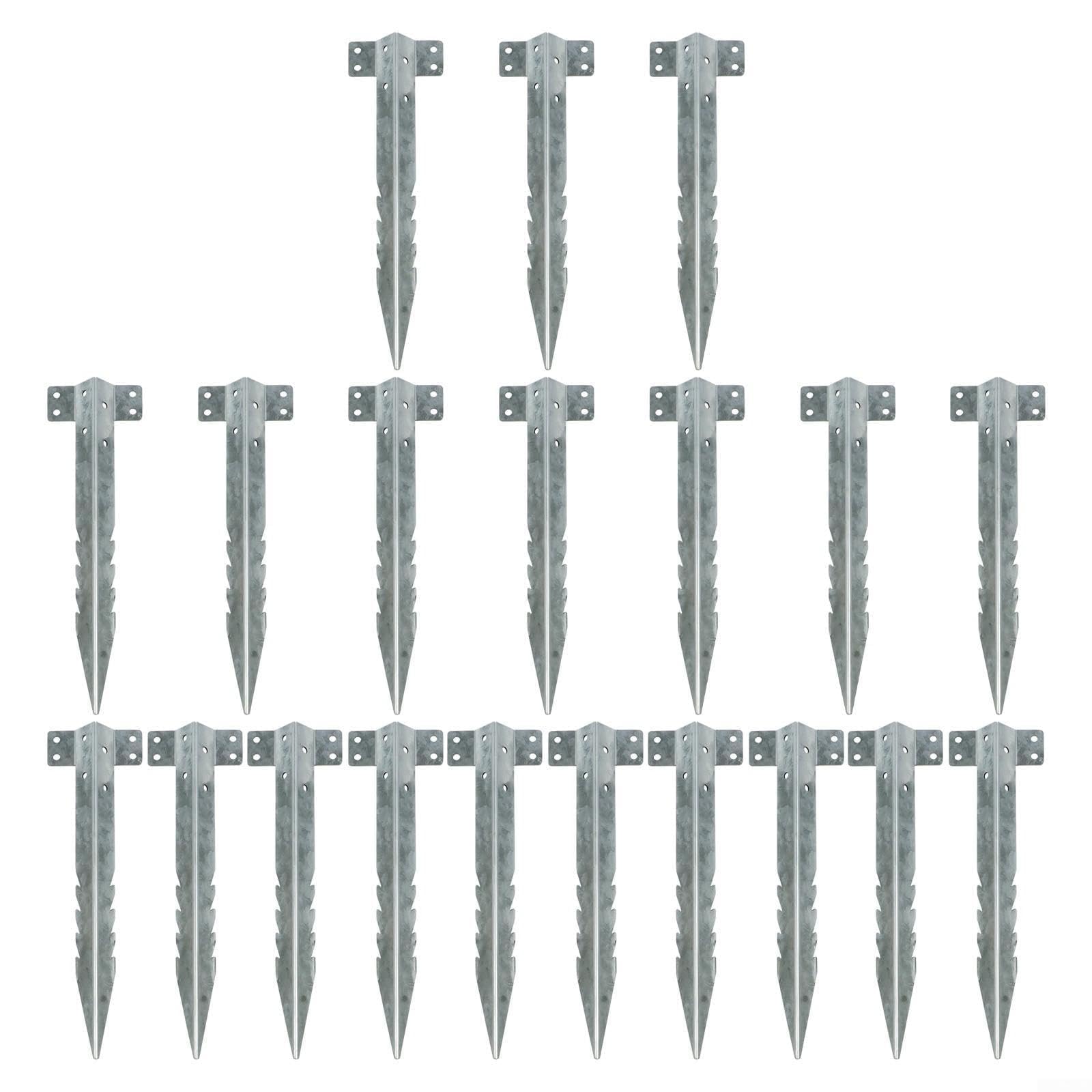 para soportes Durmientes Ferroviarios Metal 10 para uds Jardín(20pcs)