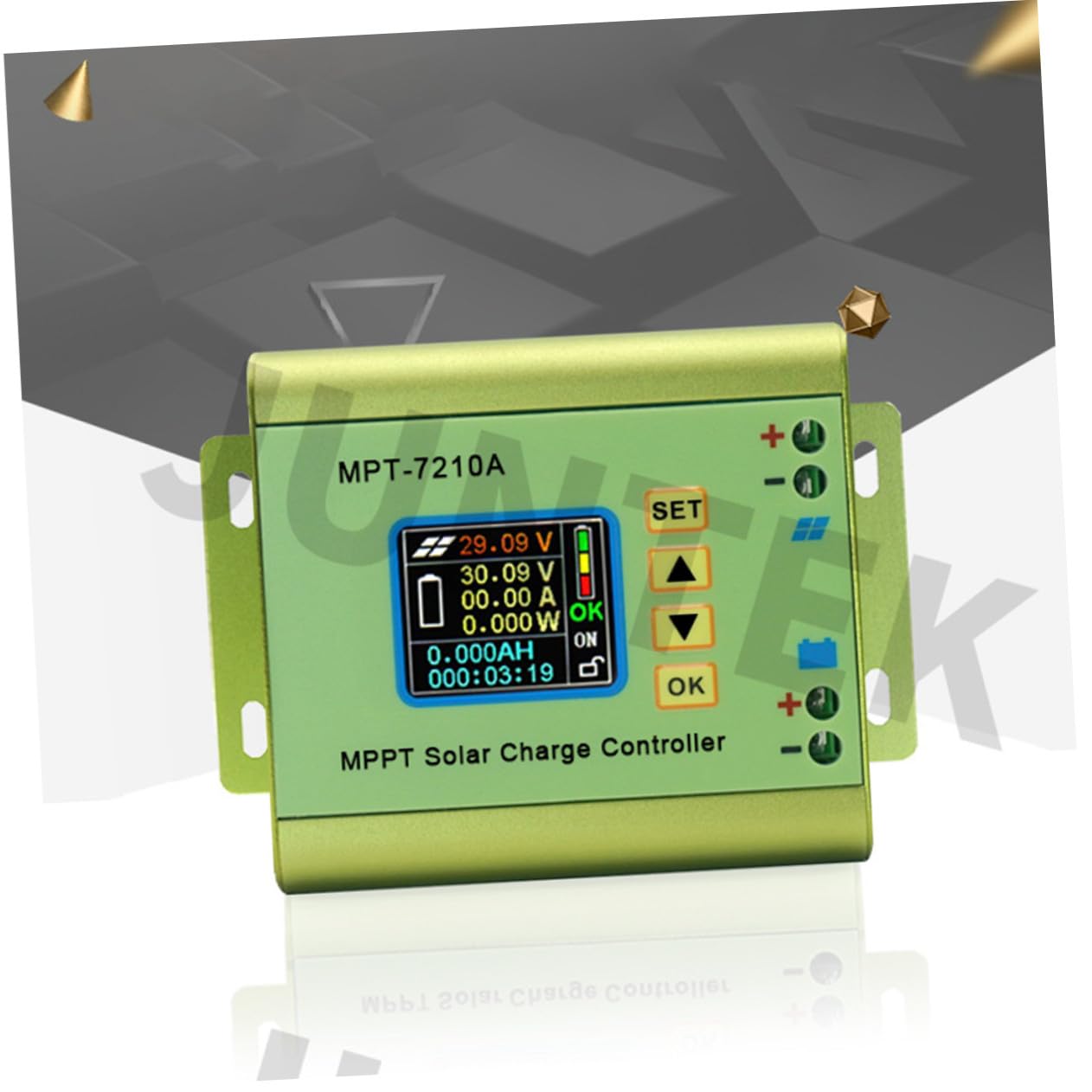 Contrôleur Solaire Mppt 7210a 10a pour Charge Solaire, Écran Couleur