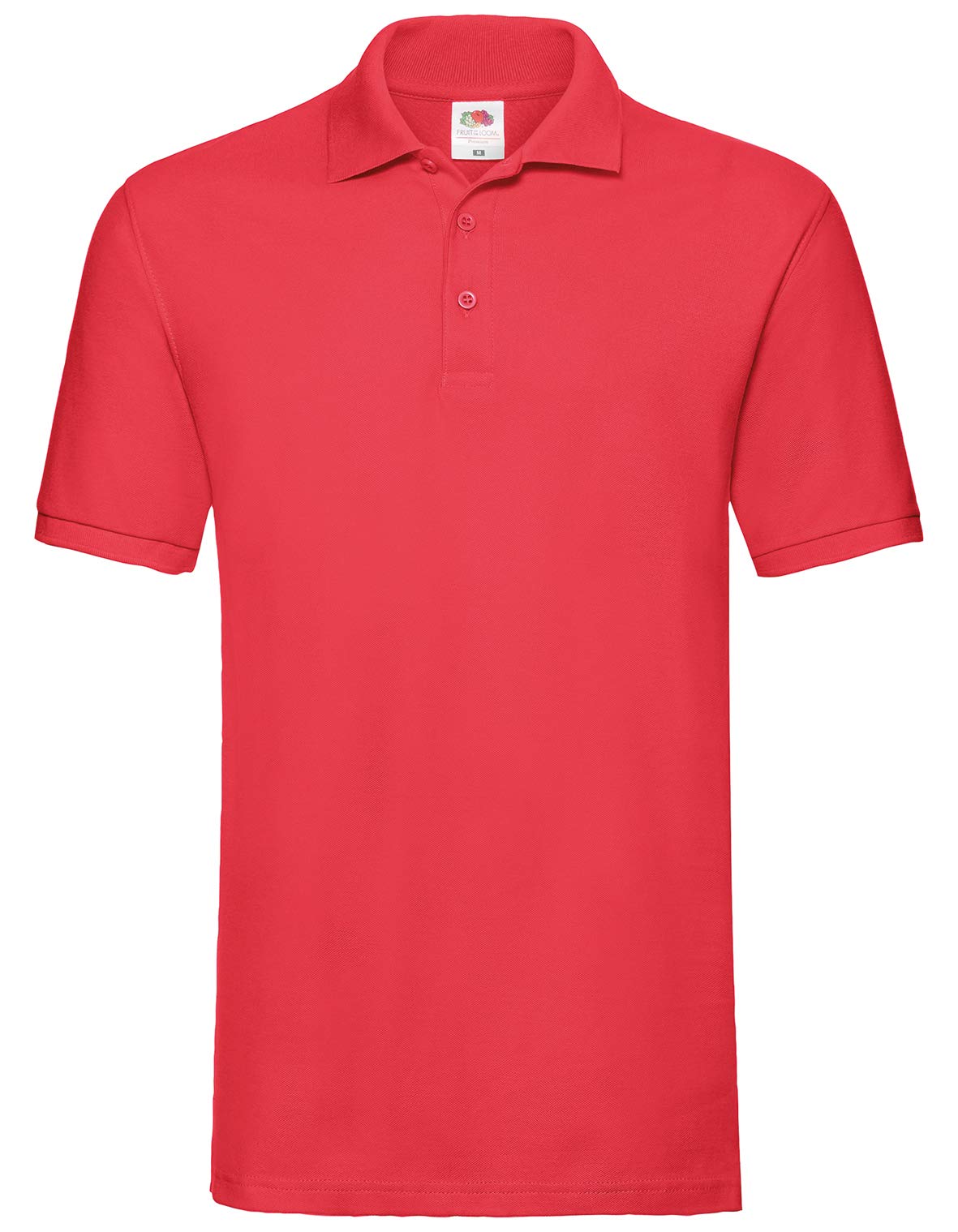 Fruit of the Loom Men's Polo Shirt - 2XL - Red