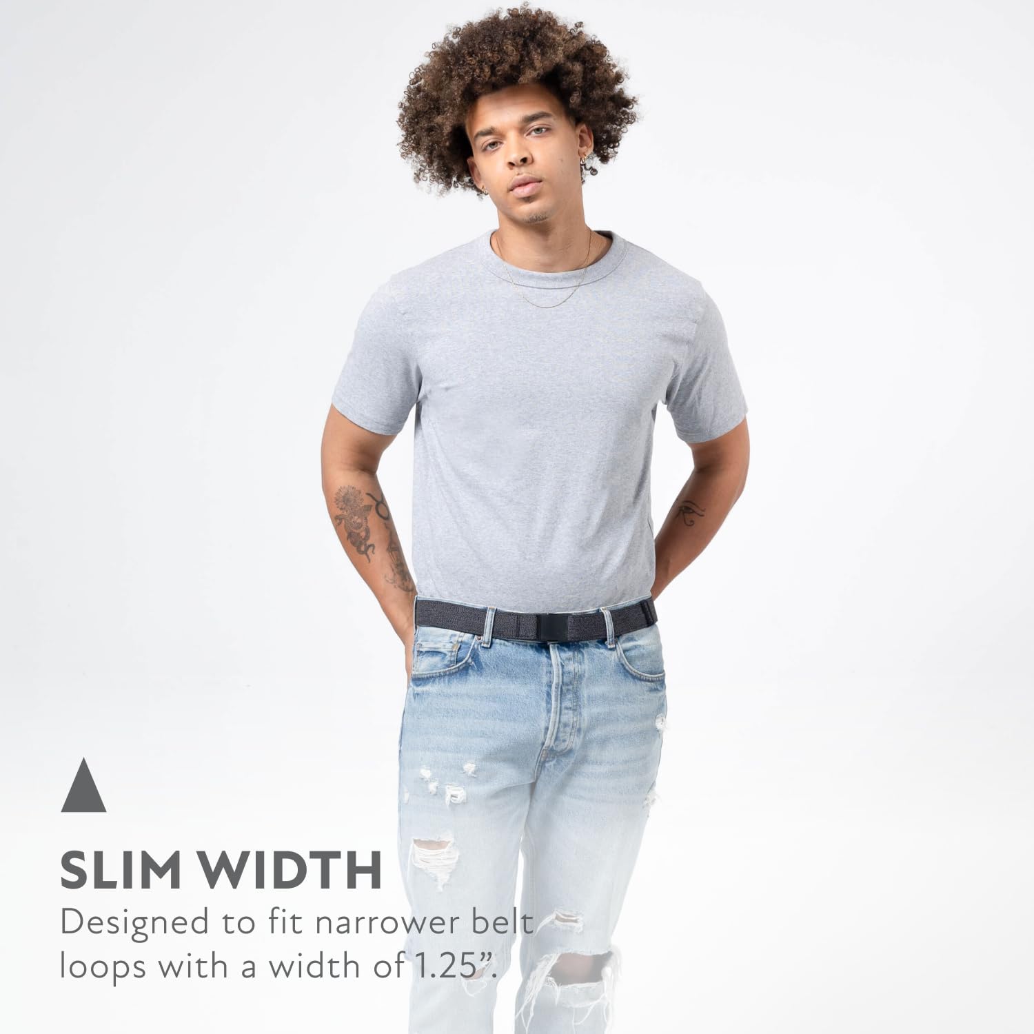 Arcade Belts A2 Slim Adventure Belt: Heavy Duty Stretch, Metal Free Buckle - Image 4