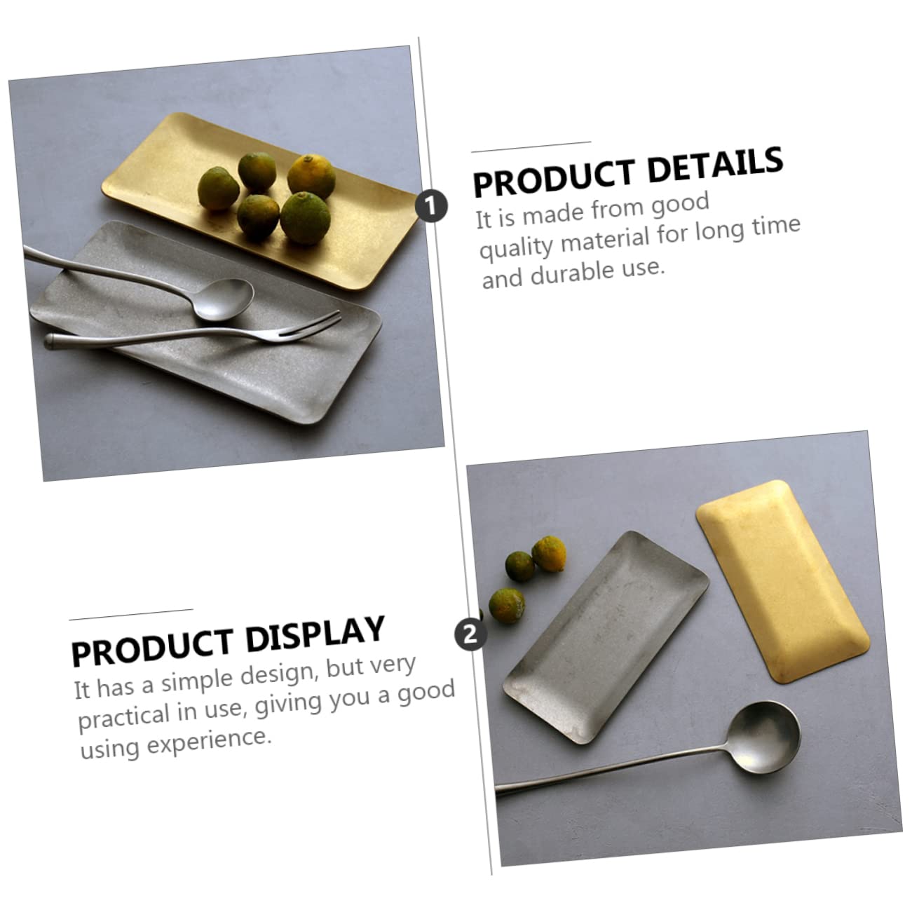 PRETYZOOM Metal Towel Storage Tray Vintage Organizer for Jewelry Snacks Towels Easy to Clean Dish for Home Hotel Party Use