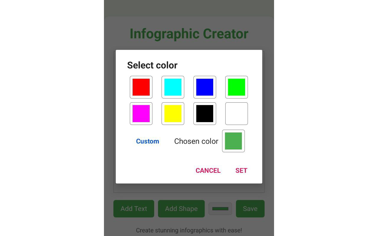 Infographic Creator App