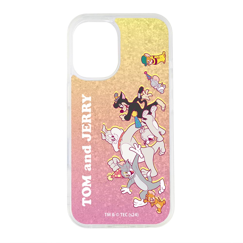 Ingrem iPhone 16 Case Tom and Jerry iPhone16 iPhone 16 Character Cute Clear Glitter Glitter Shockproof Cover Soft Hard Smartphone Cover Smartphone Case Tom and Jerry Collection IJ-WP46LG1S/TJ45