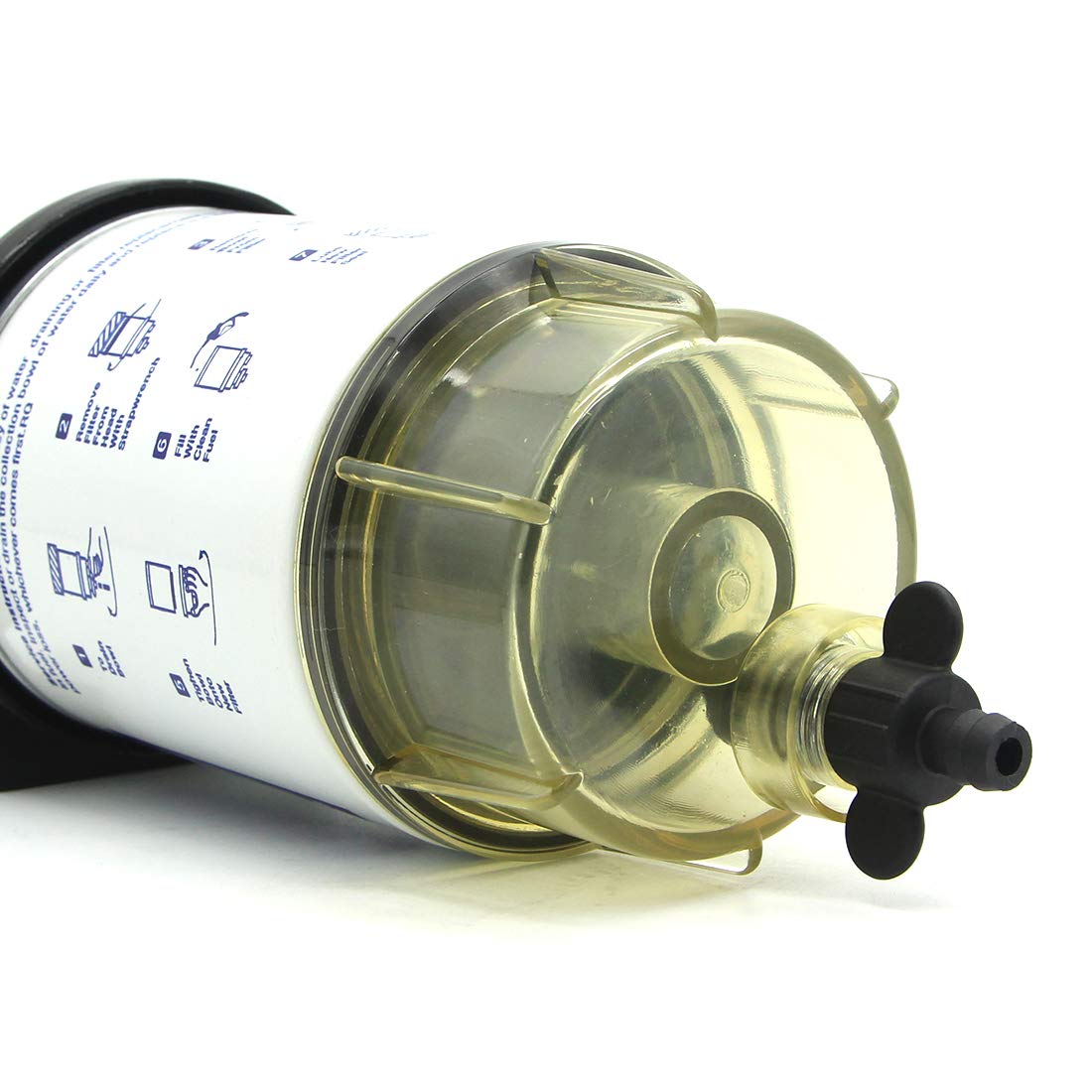 Filtre séparateur essence hors-bord pour bateau - 10 MICRON Remplace Qucksliver #35-60494-1 - Moteurs à essence uniquement