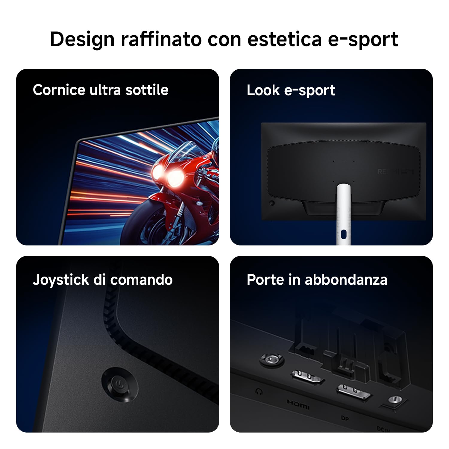 XIAOMI G27i 2026 Monitor Gaming da 27 Pollici, 200Hz, 1ms GTG, FreeSync Premium, HDR400, Fast IPS, 100% sRGB, 95% DCI-P3,Certificazione TÜV Low Blue Light (1920 x 1080/HDMI 2.0/DP 1.4)